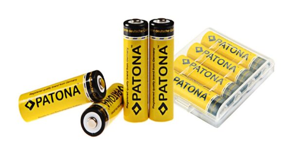 Mignon Batteries: 4x Battery AA MIGNON LR6 2200mAh inkl box
