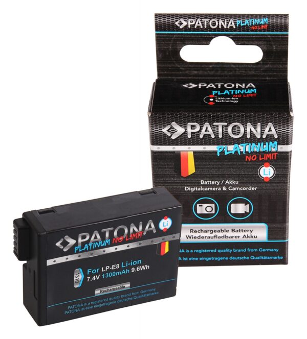 Platinum Battery Canon LP-E8 LP-E8+ EOS 550D, 600D 650D 700D