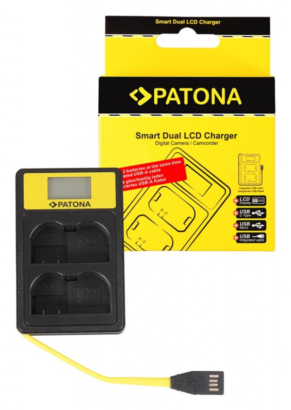 Smart Dual LCD USB Charger Nikon EN-EL15 ENEL15 D600 D610 D7000 D7100 D800 D8000 D800E D810 Z6 Z7