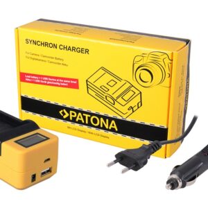 Synchron USB Charger Olympus BLS1 BLS5 PSBLS1 with LCD