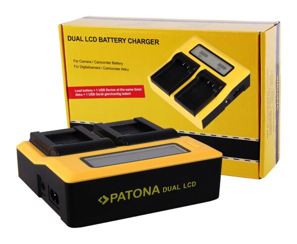 Dual LCD USB Charger Canon LPE10 LP-E10