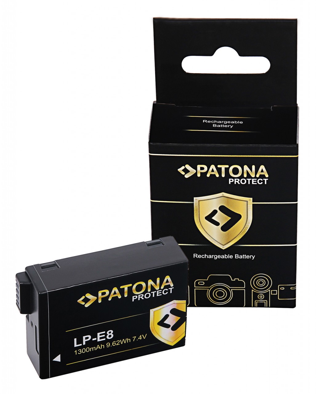 PROTECT Battery Canon EOS 550D 600D 650D 700D LPE8 LP-E8 LP-E8+