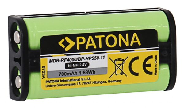 Battery Sony MDR-RF4000 BP-HP550-11 Medion MDR-PF970RK