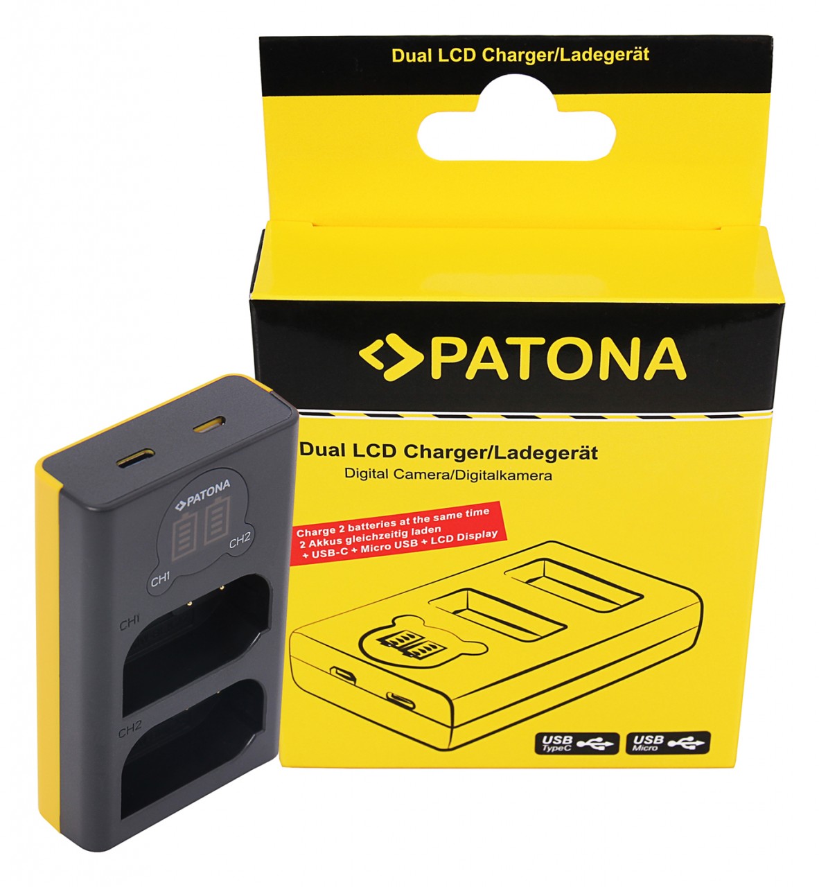 Dual LCD USB Charger Panasonic DMW-BLK22 DC-S5 G9 GH5 GH5S
